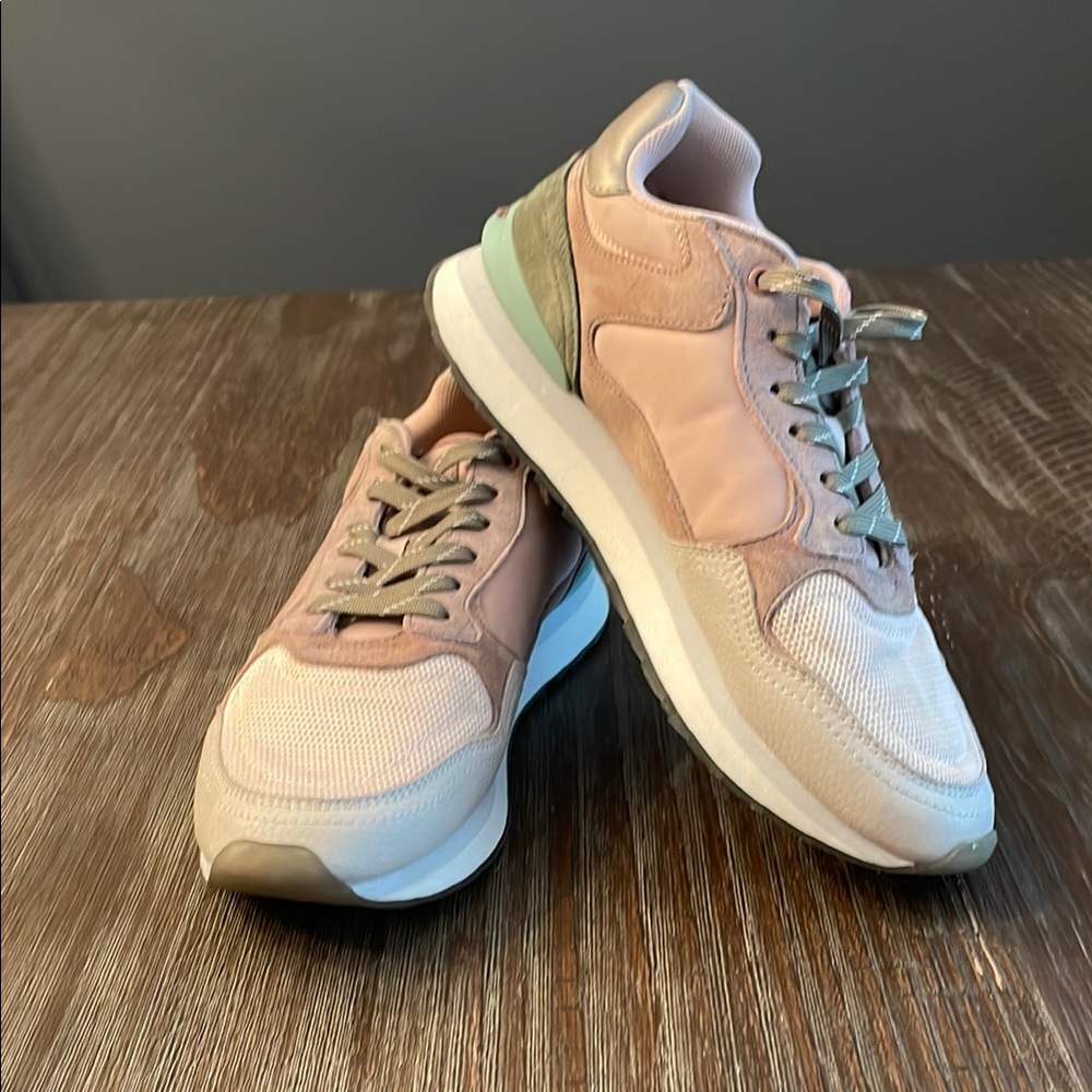 Women's Pink and Cream Sneakers